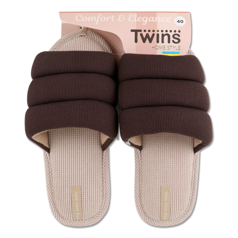 Взуття домашнє жіноче трикотажне з прошивкою р.36-40 Twins