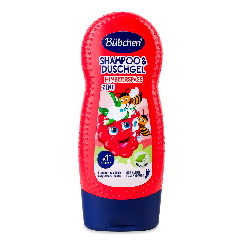 Шампунь та гель д/душу Солодка малина 230мл Bubchen
