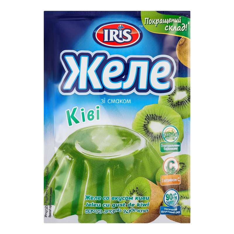 Желе со вкусом киви Iris м/у 90г Iris(4823079102118): купить в