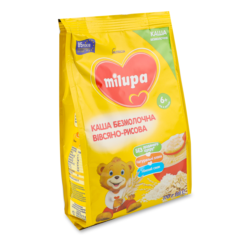 Каша безмолочна вівсяно-рисова від 6місяців 170г Milupa
