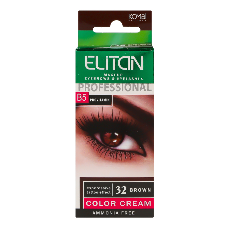 Крем-краска для бровей и ресниц №32 Elitan 1шт Elitan(14820000111307 ...