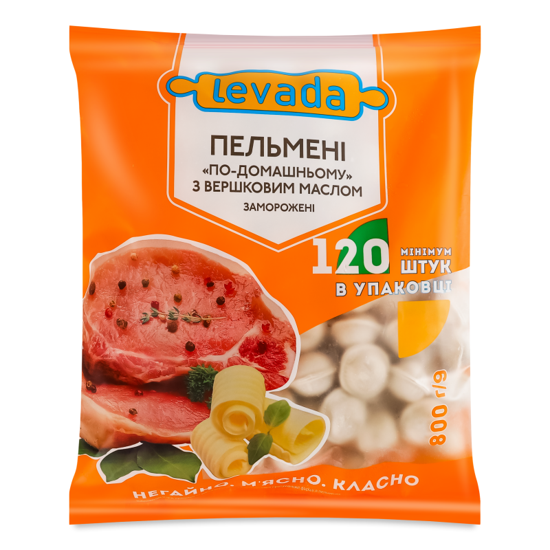 Пельмені По-домашньому з вершковим маслом 800г Levada