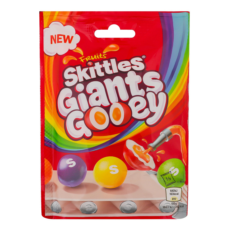 その他 Milky Драже Fruits Giants Gooey Skittles д/п 125г Skittles(4009900550321