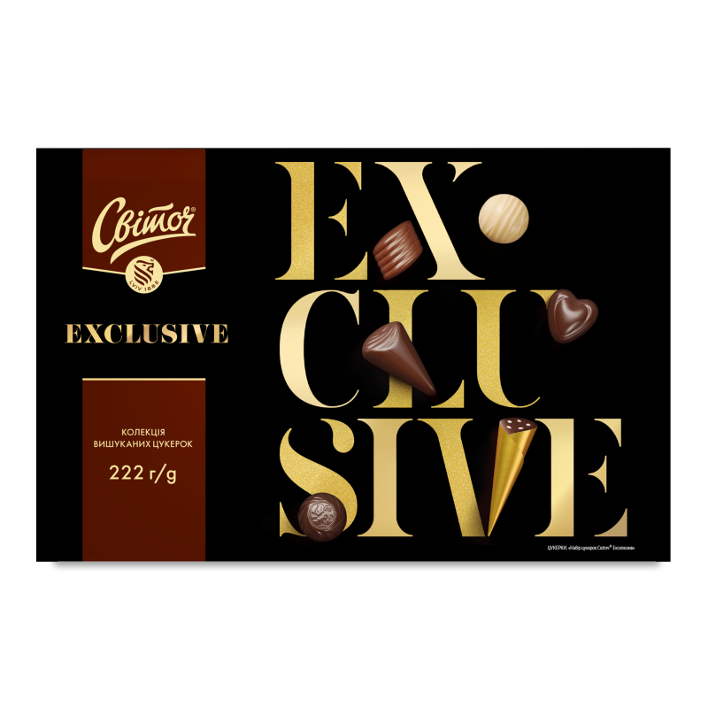 Цукерки Ексклюзив 222г Світоч