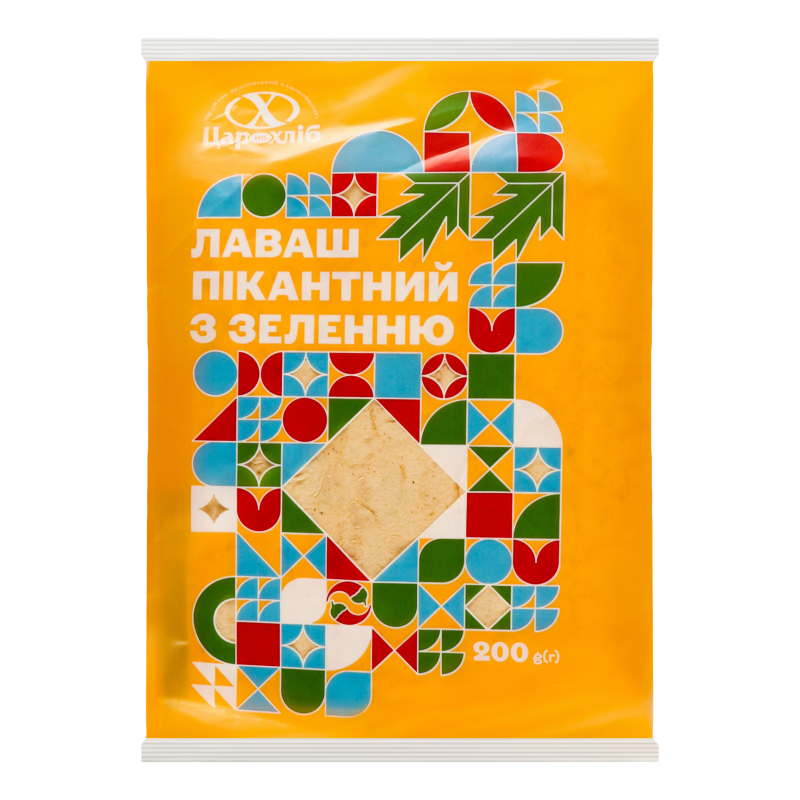 Лаваш Пікантний з зеленню Цар хліб м/у 2х