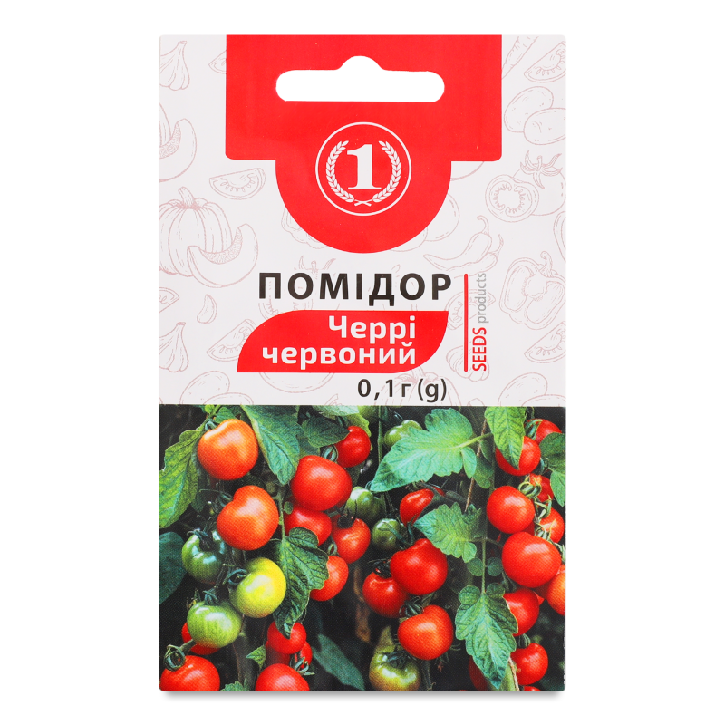 Насіння Помідор Черрі червоний 0,1г ТМ “1”