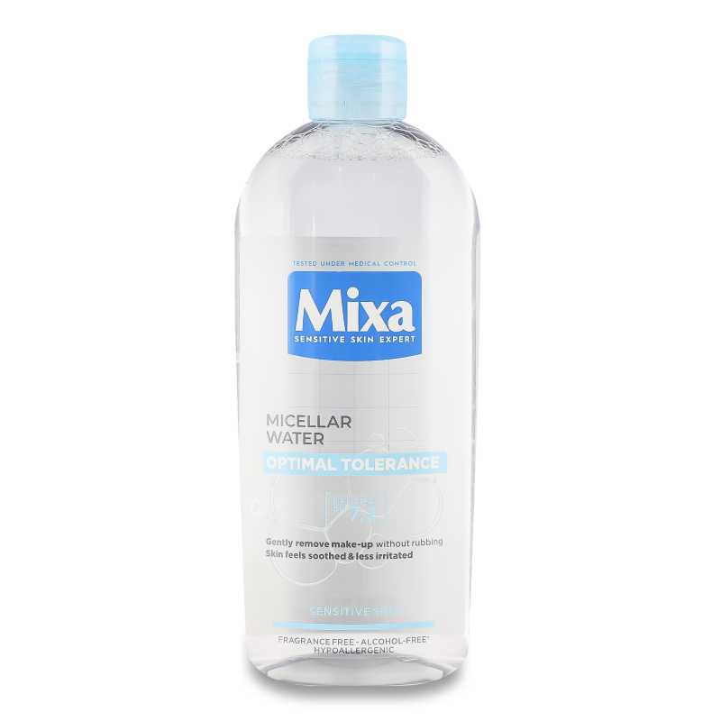Вода міцелярна д/нормальної та сухої дуже чутливої шкіри обличчя 400мл Мікса