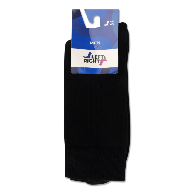 Шкарпетки чоловічі чорні однотонні махрові р.44-45 240 Лівий енд Правий