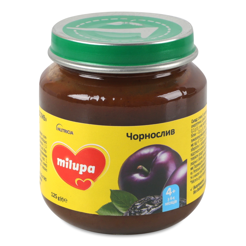 Пюре дитяче Чорнослив від 4місяців 125г твіст/б Milupa