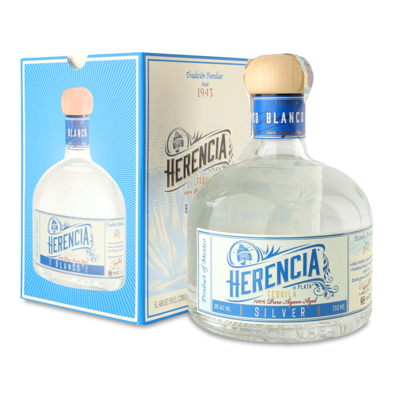 Текіла Сільвер 38% 0,7л Еренція де Плата