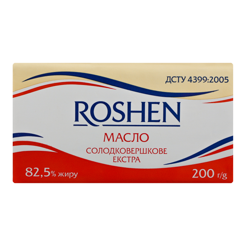 Масло 82.5% солодковершкове Екстра Roshen м/у