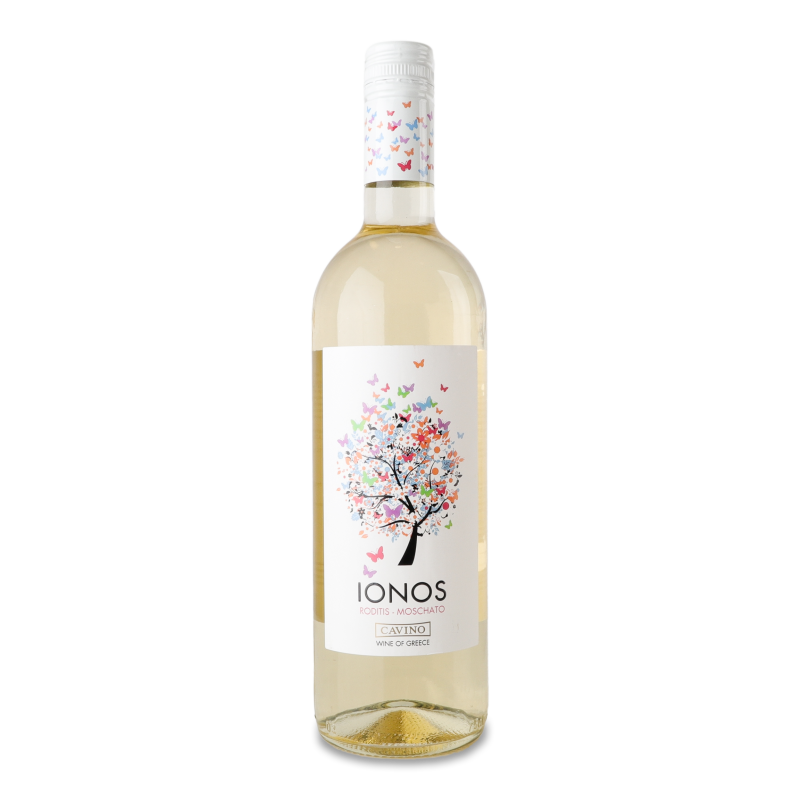 Вино Іонос біле сухе 11,5% 0,75л Кавіно