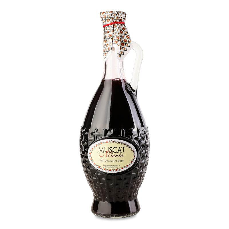 Вино Мускат червоне н/солодке 9-11% 0,7л Альянца