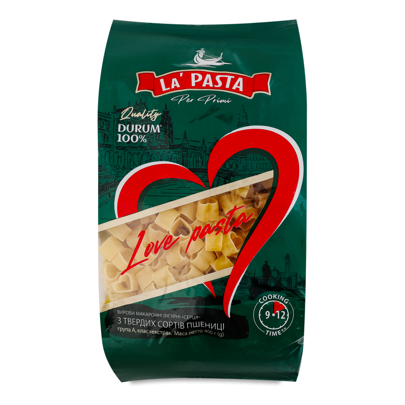Вироби макаронні Серця 400г La’Pasta Per Primi