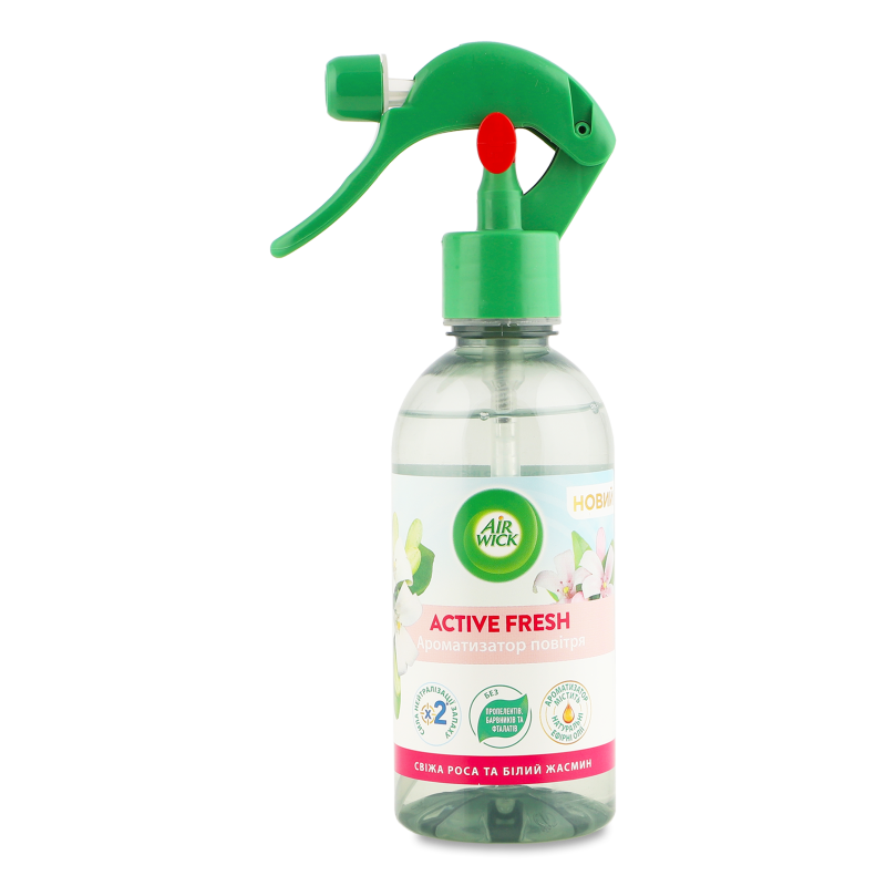 Ароматизатор повітря Ектів Фреш Свіжа роса та білий жасмин 237мл спрей Еір вік