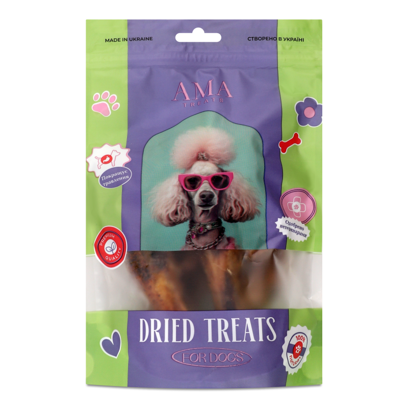 Ласощі д/собак Лапа куряча 5шт АМА Трітс