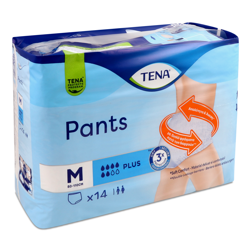 Підгузники-трусики д/дорослих Плюс р.М 14шт Тена