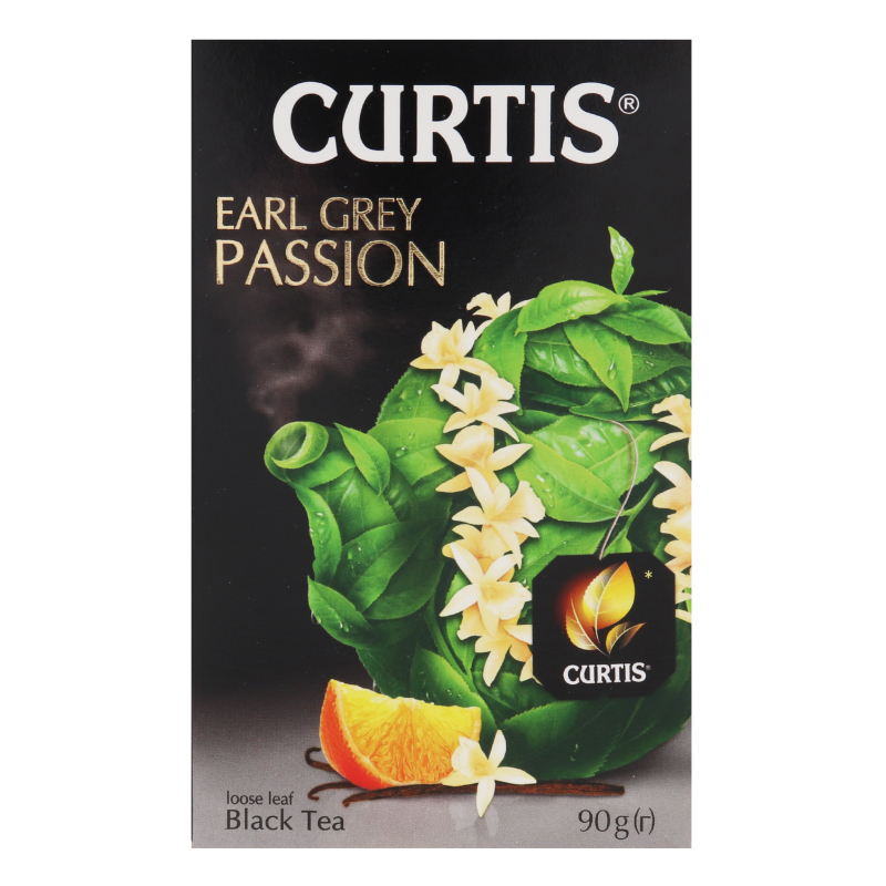 Чай черный байховый ароматизированный Earl Grey Passion Curtis к/у 90г ...