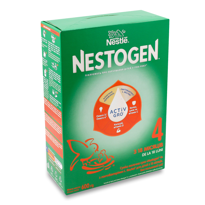 Суміш молочна Nestogen-4 Преміум суха з 18місяців 600г Nestle