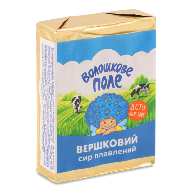 Сир плавлений Вершковий 38% 70г Волошкове поле