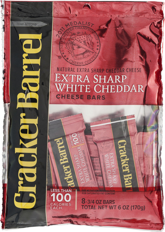 Cracker Barrel Extra Sharp White Cheddar Cheese Bars 8 CT Cracker Barrel(21000040063