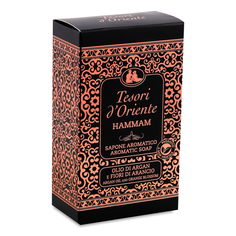Крем-мило Хаммам Олія аргани та апельсиновий цвіт парфумоване 125г Тезорі Де”Орієнте