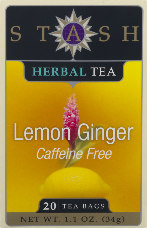 Stash Herbal Tea Lemon Ginger Caffeine Free - 20 CT Stash(77652082494 ...