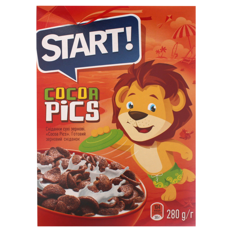 Сніданки сухі зернові Cocoa Pics Start к/у