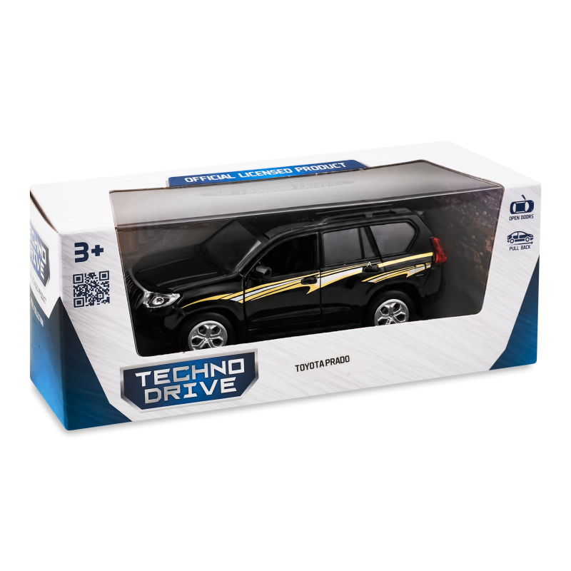 Іграшка Автомодель Toyota Prado чорний TechnoDrive