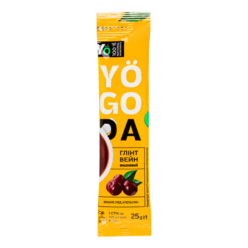 Концентрат безалкогольного напою Чай глінтвейн вишневий Yogoda м/у