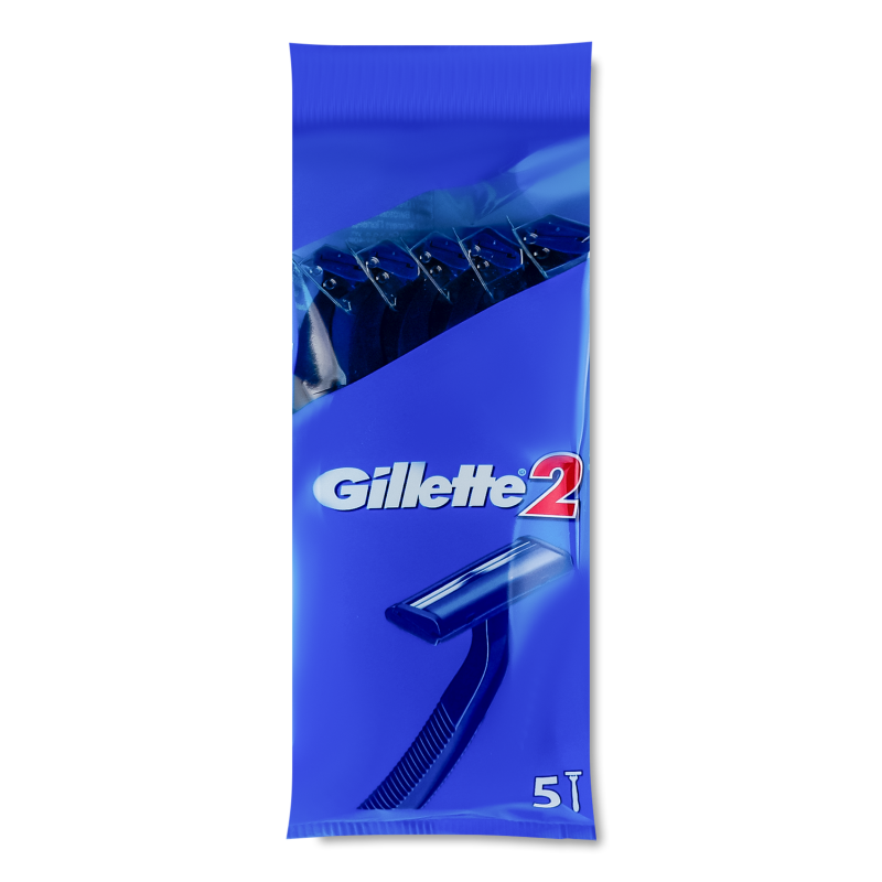 Станок одноразовий довга ручка 5шт Джилет-2