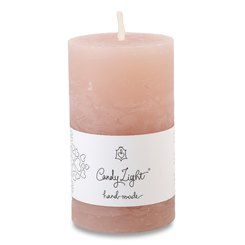 Свічка Циліндр рожево-коричнева С06*10/1-7.1 Candy Light