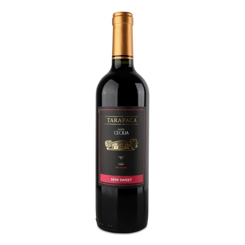 Вино Санта Сесілія червоне н/солодке 10,5% 0,75л Тарапака