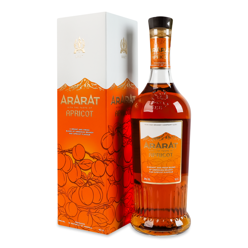 Напій алкогольний Apricot 35% 0,5л коробка Ararat
