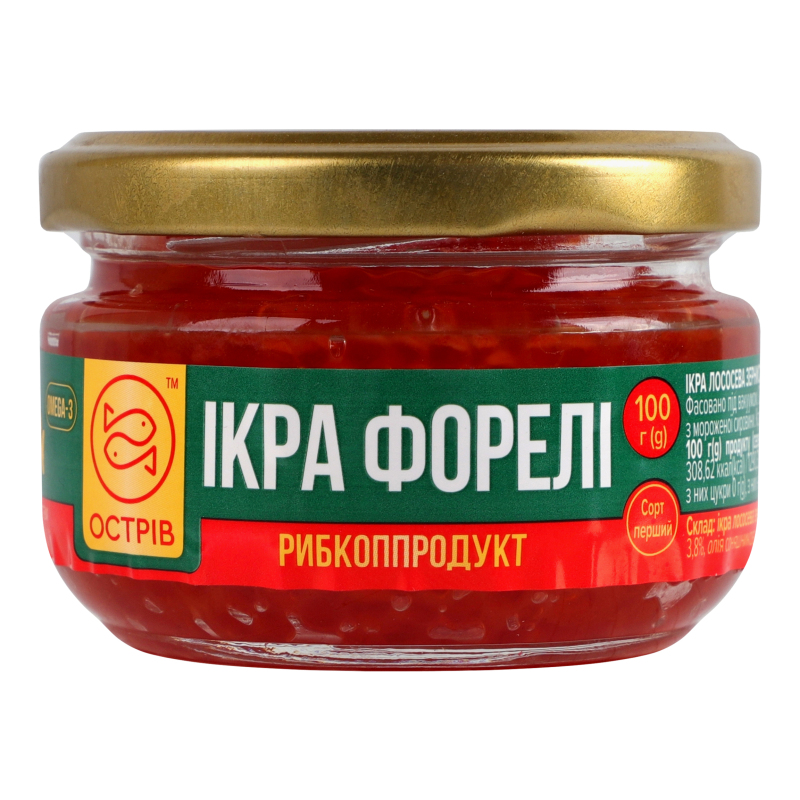 Ікра лососева зерниста форелі Острів с/б