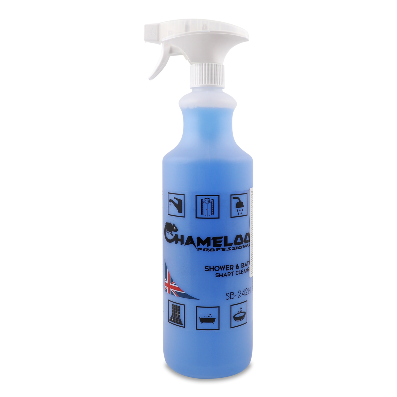 Засіб д/скляних поверхонь в ванній кімнаті з ефектом антизапотівання професійний 1л спрей Chameloo