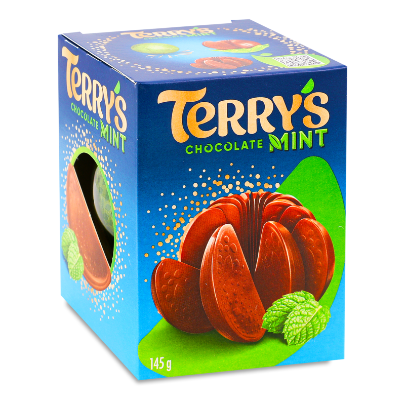 Виріб кондитерський Апельсин з молочного шоколаду з м’ятою 145г Terry’s Chocolate