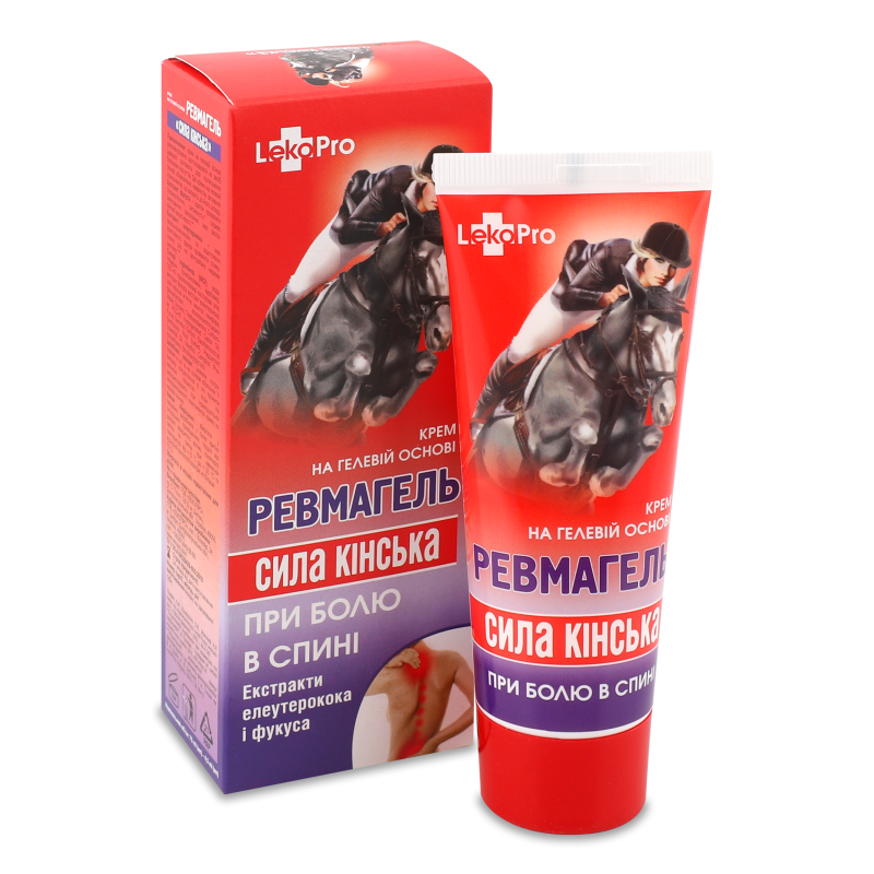 Крем-гель Сила коня Ревмагель при болю в спині 75мл ЛекоПро