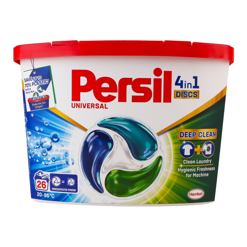 その他 0716-26 Средство моющее 4in1 Discs Deep Clean Universal Persil 26x16.5г