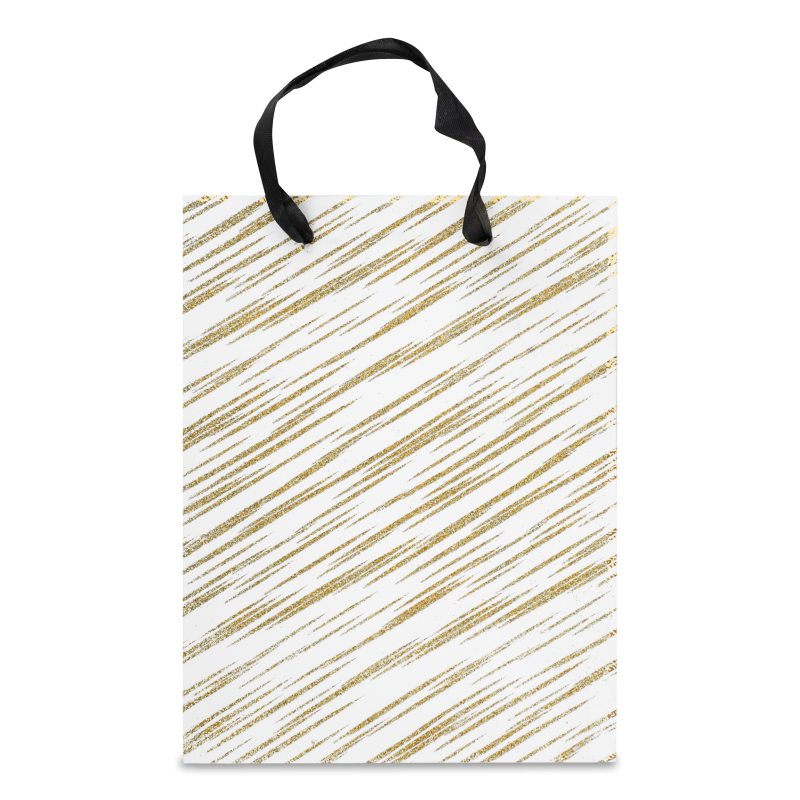 Пакет подарунковий з глітером 18*23*10см