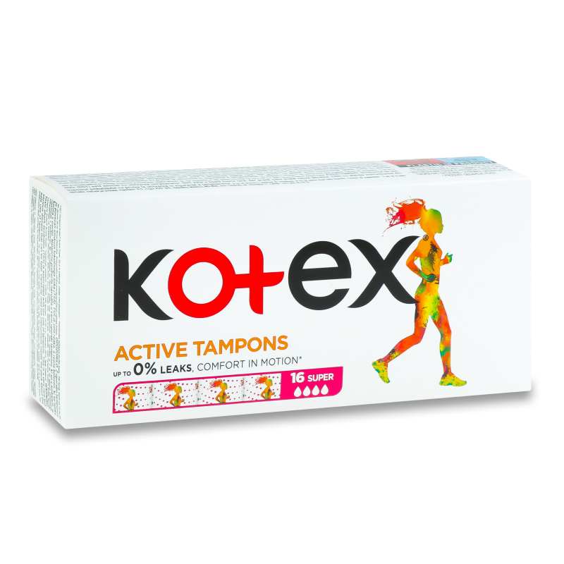 Тампони Актів супер 16шт Котекс