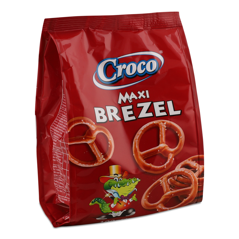 Соломка фігурна Maxi Brezel солона 100г Croco