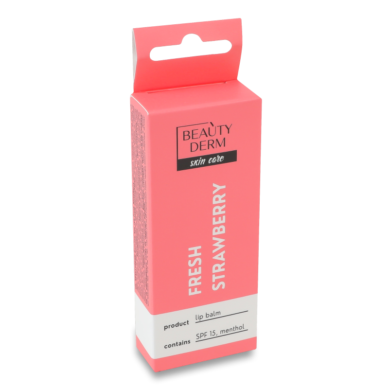 Бальзам д/губ Fresh Strawberry 10мл Beautyderm
