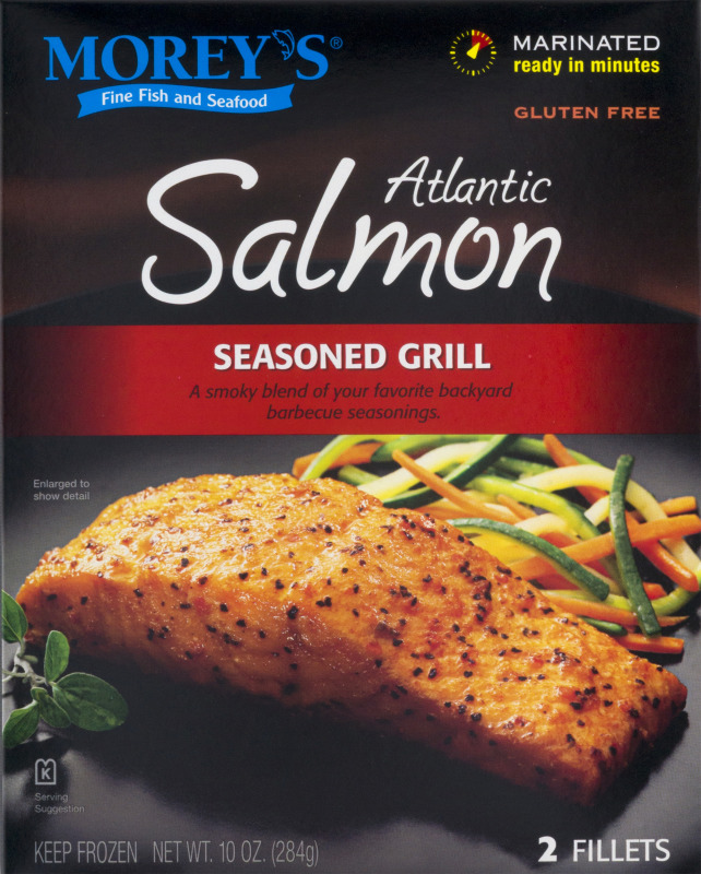 Morey's Atlantic Salmon Seasoned Grill Fillets 2 CT Morey's