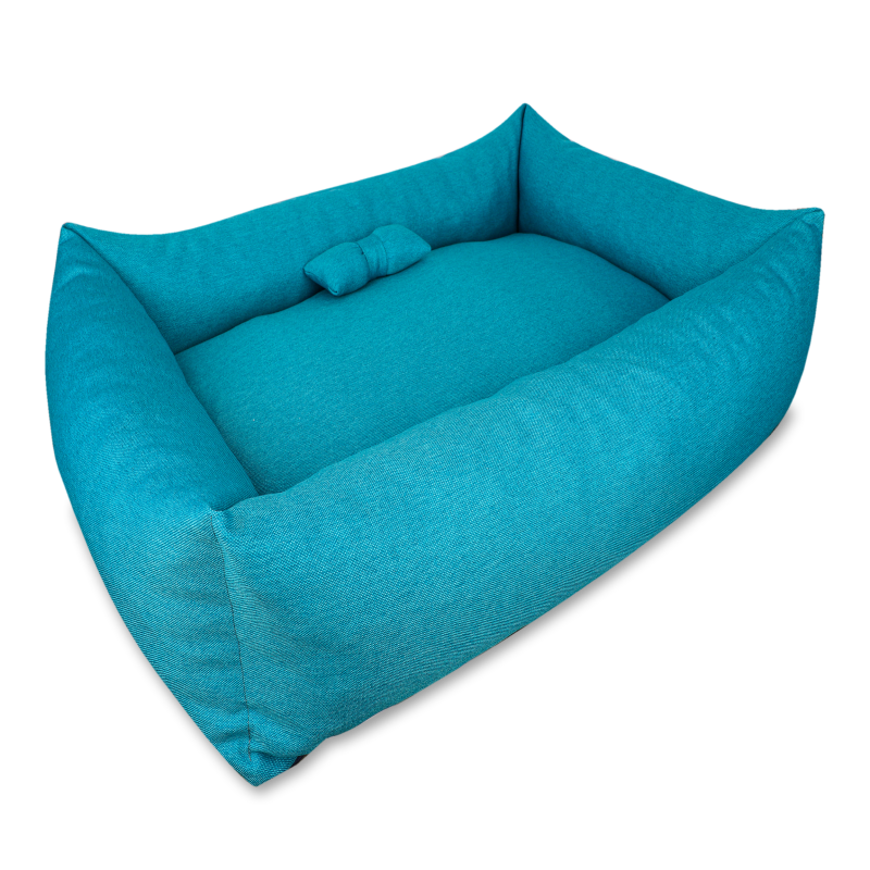 Лежак д/собак Патрік №3 бірюзовий прямокутний 60*85*21см Матис