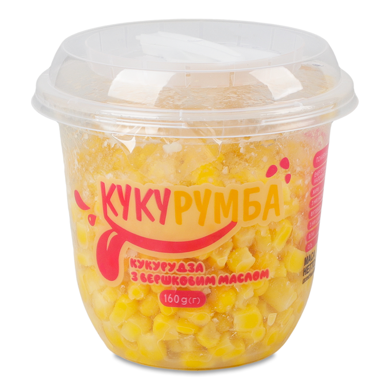 Кукурудза з вершковим маслом заморожена 160г Кукурумба