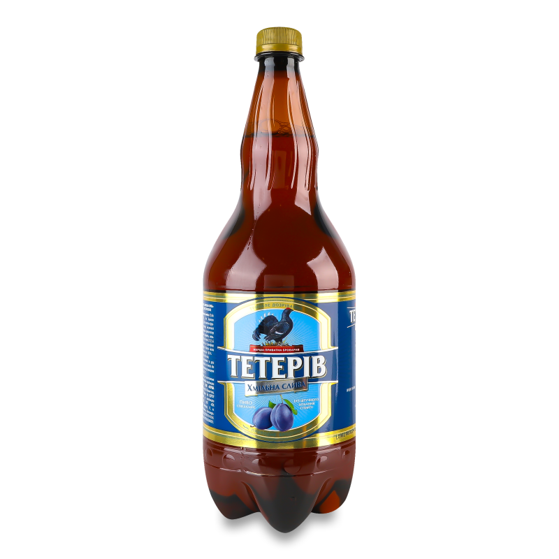Пиво спеціальне Тетерів Хмільна слива 7% 1,2л пет Перша приватна броварня