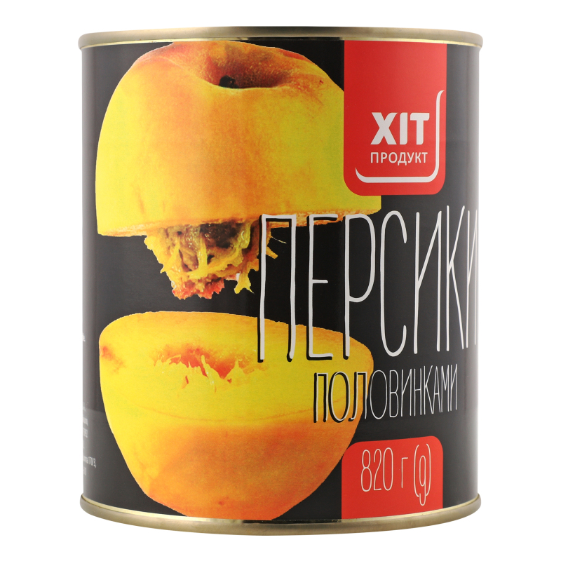 Персик половинками в сиропі Хіт продукт з/б
