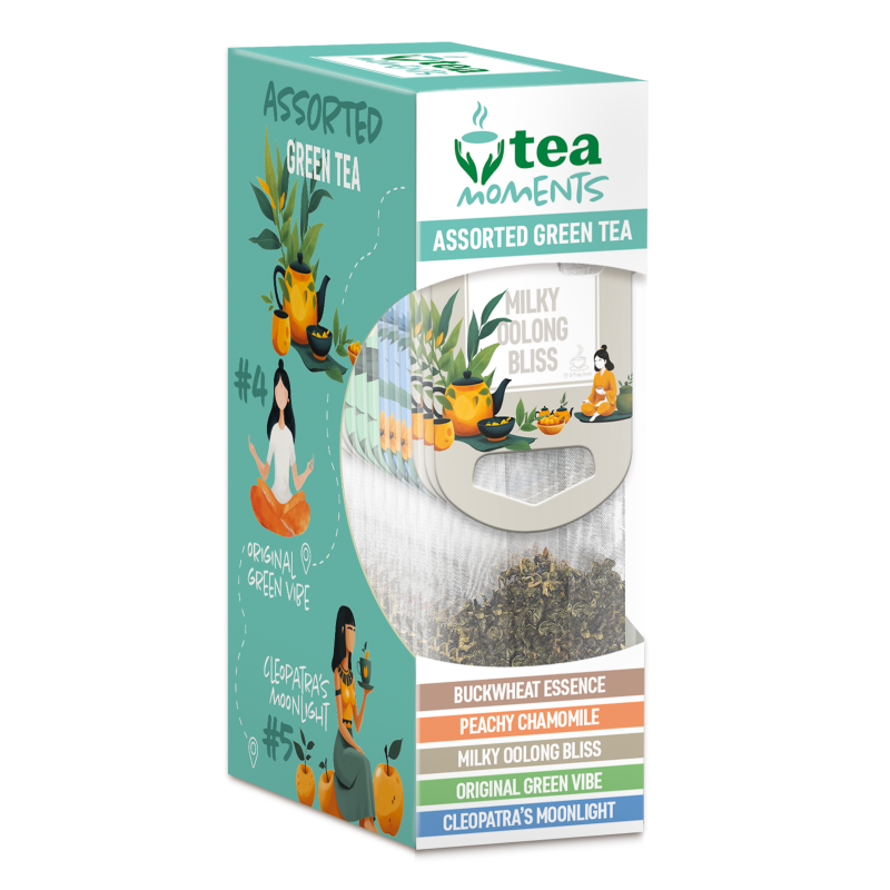 Набір чаю зеленого Assorted 5видів 15пакетів Tea Moments