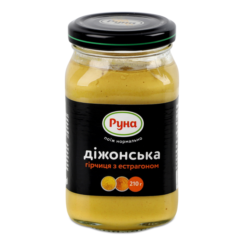 Гірчиця Діжонська з естрагоном 210г твіст/б Руна